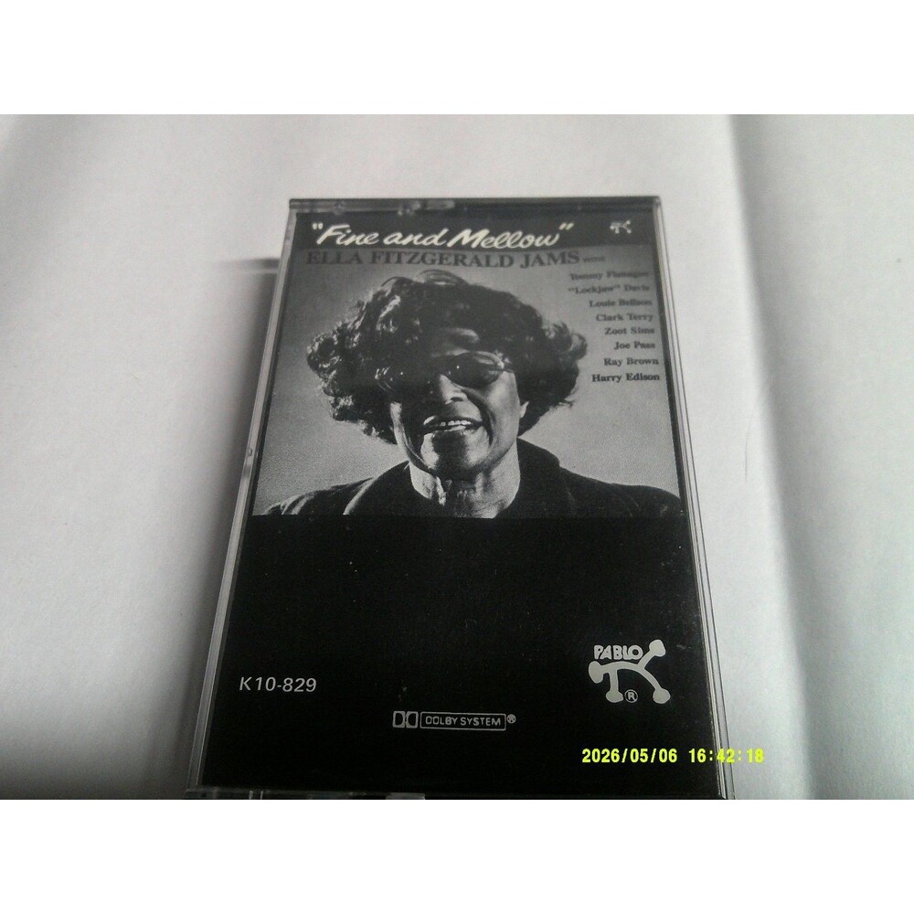 Ella Fitzgerald Jams "Fire and Mellow" Cassette K10-829 Pablo Records 1979 Jazz